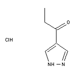 1-(1H-pyrazol-4-yl)propan-1-one hydrochloride