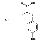 2-[(4-aminophenyl)sulfanyl]propanoic acid hydrochloride