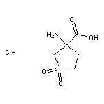 3-amino-1,1-dioxo-1$l^{6}-thiolane-3-carboxylic acid hydrochloride