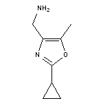 (2-cyclopropyl-5-methyl-1,3-oxazol-4-yl)methanamine