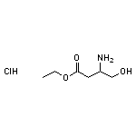 ethyl 3-amino-4-hydroxybutanoate hydrochloride