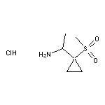 1-(1-methanesulfonylcyclopropyl)ethan-1-amine hydrochloride