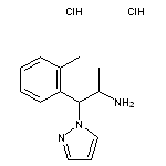 1-(2-methylphenyl)-1-(1H-pyrazol-1-yl)propan-2-amine dihydrochloride