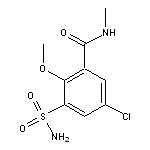 5-chloro-2-methoxy-N-methyl-3-sulfamoylbenzamide