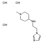 N-[2-(1H-imidazol-1-yl)ethyl]-1-methylpiperidin-4-amine trihydrochloride