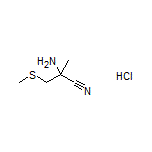 2-Amino-2-methyl-3-(methylthio)propanenitrile Hydrochloride