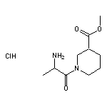 methyl 1-(2-aminopropanoyl)piperidine-3-carboxylate hydrochloride