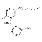 3-{[3-(3-aminophenyl)imidazo[1,2-b]pyridazin-6-yl]amino}propan-1-ol