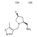 [cis-4-fluoro-1-[(5-methyl-1,2-oxazol-4-yl)methyl]pyrrolidin-2-yl]methanamine dihydrochloride