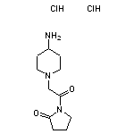 1-[2-(4-aminopiperidin-1-yl)acetyl]pyrrolidin-2-one dihydrochloride