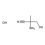 2-amino-3-hydroxy-2-methylpropanenitrile hydrochloride