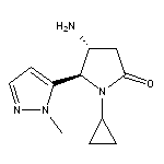 trans-4-amino-1-cyclopropyl-5-(1-methyl-1H-pyrazol-5-yl)pyrrolidin-2-one