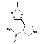 trans-4-(1-methyl-1H-pyrazol-4-yl)pyrrolidine-3-carboxamide