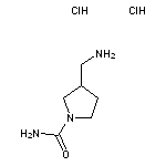 3-(aminomethyl)pyrrolidine-1-carboxamide dihydrochloride