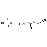 2-amino-N-(cyanomethyl)acetamide, methanesulfonic acid