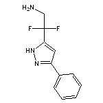 2,2-difluoro-2-(3-phenyl-1H-pyrazol-5-yl)ethan-1-amine