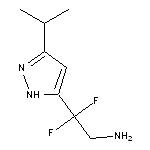 2,2-difluoro-2-[3-(propan-2-yl)-1H-pyrazol-5-yl]ethan-1-amine