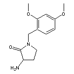 3-amino-1-[(2,4-dimethoxyphenyl)methyl]pyrrolidin-2-one