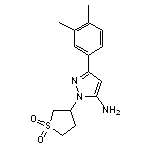 3-[5-amino-3-(3,4-dimethylphenyl)-1H-pyrazol-1-yl]-1$l^{6}-thiolane-1,1-dione