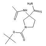 tert-butyl 3-carbamothioyl-3-acetamidopyrrolidine-1-carboxylate