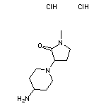 3-(4-aminopiperidin-1-yl)-1-methylpyrrolidin-2-one dihydrochloride