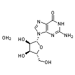 2-amino-9-[(2R,3R,4S,5R)-3,4-dihydroxy-5-(hydroxymethyl)oxolan-2-yl]-6,9-dihydro-1H-purin-6-one hydrate