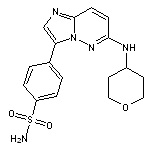 4-{6-[(oxan-4-yl)amino]imidazo[1,2-b]pyridazin-3-yl}benzene-1-sulfonamide