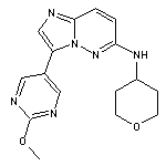 3-(2-methoxypyrimidin-5-yl)-N-(oxan-4-yl)imidazo[1,2-b]pyridazin-6-amine