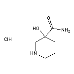 3-hydroxypiperidine-3-carboxamide hydrochloride