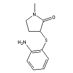 3-[(2-aminophenyl)sulfanyl]-1-methylpyrrolidin-2-one