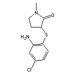 3-[(2-amino-4-chlorophenyl)sulfanyl]-1-methylpyrrolidin-2-one