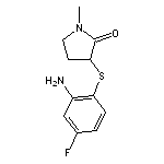 3-[(2-amino-4-fluorophenyl)sulfanyl]-1-methylpyrrolidin-2-one