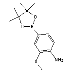 2-(methylsulfanyl)-4-(tetramethyl-1,3,2-dioxaborolan-2-yl)aniline