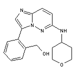 (2-{6-[(oxan-4-yl)amino]imidazo[1,2-b]pyridazin-3-yl}phenyl)methanol