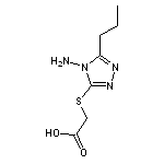 2-[(4-amino-5-propyl-4H-1,2,4-triazol-3-yl)sulfanyl]acetic acid