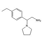 2-(4-ethylphenyl)-2-(pyrrolidin-1-yl)ethan-1-amine