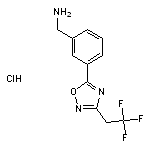 {3-[3-(2,2,2-trifluoroethyl)-1,2,4-oxadiazol-5-yl]phenyl}methanamine hydrochloride