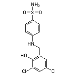 4-{[(3,5-dichloro-2-hydroxyphenyl)methyl]amino}benzene-1-sulfonamide