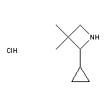 2-cyclopropyl-3,3-dimethylazetidine hydrochloride