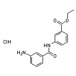 ethyl 3-(3-aminobenzamido)benzoate hydrochloride