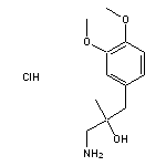 1-amino-3-(3,4-dimethoxyphenyl)-2-methylpropan-2-ol hydrochloride