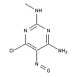 6-chloro-2-N-methyl-5-nitrosopyrimidine-2,4-diamine