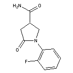 1-(2-fluorophenyl)-5-oxopyrrolidine-3-carboxamide