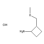 2-(methoxymethyl)cyclobutan-1-amine hydrochloride