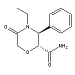 trans-4-ethyl-5-oxo-3-phenylmorpholine-2-carboxamide