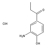 1-(3-amino-4-hydroxyphenyl)propan-1-one hydrochloride