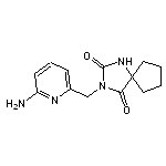 3-[(6-aminopyridin-2-yl)methyl]-1,3-diazaspiro[4.4]nonane-2,4-dione