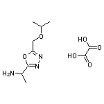 1-{5-[(propan-2-yloxy)methyl]-1,3,4-oxadiazol-2-yl}ethan-1-amine, oxalic acid