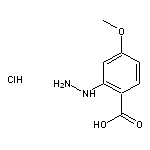 2-hydrazinyl-4-methoxybenzoic acid hydrochloride