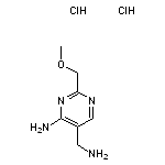 5-(aminomethyl)-2-(methoxymethyl)pyrimidin-4-amine dihydrochloride